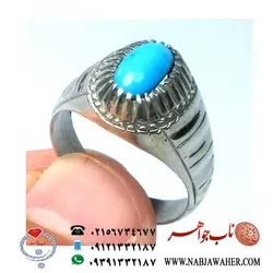 انگشترفیروزه نیشابور رکاب نقره