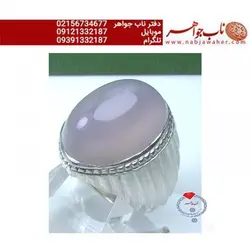 انگشترنفیس عقیق سوسنی یمانی تراش دامله درشت رکاب مرحوم محمد سعادت
