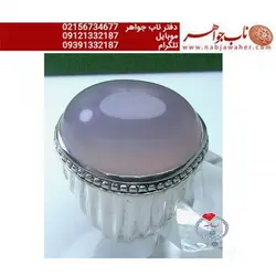 انگشترنفیس عقیق سوسنی یمانی تراش دامله درشت رکاب مرحوم محمد سعادت