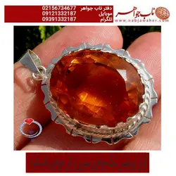 گردن آویزنفیس سنگ جواهری سیترین