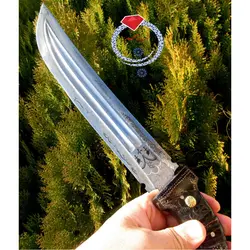 کارد شکاری دولب زنجان موزه ای دستساز و امضادار