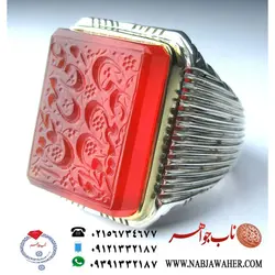انگشترسفارشی ساز علی مع الحق والحق مع علی حکاکی قرینه خط مطهررکاب بی نقص سید مسلم