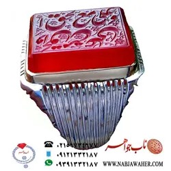 انگشترسفارشی ساز علی مع الحق والحق مع علی حکاکی قرینه خط مطهررکاب بی نقص سید مسلم
