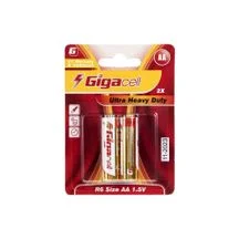 باتری قلمی AA برند Gigacell مدل Ultra Heavy Duty کارتی
