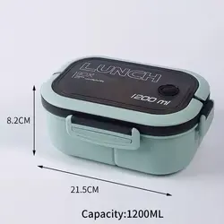 ظرف غذا به همراه قاشق و چنگال حجم 1200