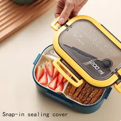 ظرف غذا به همراه قاشق و چنگال حجم 1200