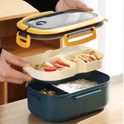 ظرف غذا به همراه قاشق و چنگال حجم 1200