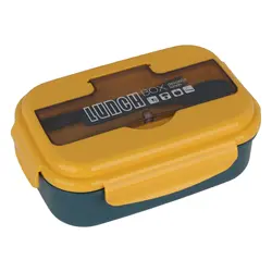 ظرف غذا مدل LUNCH BOX به همراه قاشق و چنگال