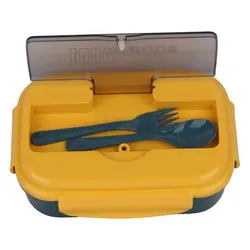 ظرف غذا مدل LUNCH BOX به همراه قاشق و چنگال