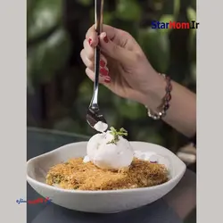 قاشق شربت خوری 6 پارچه فلورانس درسا سری سورنا براق و مات کد 4114420301201