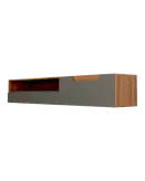 شلف دیواری تلویزیون طوسی قهوه ای ام دی اف مدل W.B002