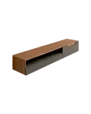 شلف دیواری تلویزیون طوسی قهوه ای ام دی اف مدل W.B002