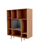 کتابخانه طوسی قهوه ای ام دی اف با کیفیت عالی مدل L.005