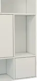 کتابخانه مینیمال درب مگنتی سفید مدل L.0011