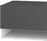 شلف دیواری تلویزیون ام دی اف طوسی سفید مدل W.B007