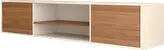 شلف دیواری تلویزیون سفید قهوه ای ام دی اف مدل W.B008
