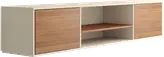 شلف دیواری تلویزیون سفید قهوه ای ام دی اف مدل W.B008