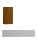 باکس دیواری تلویزیون سفید قهوه ای مینیمال مدل T.W006