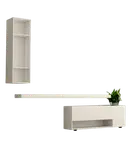 باکس دیواری تلویزیون سفید ام دی اف با روکش برجسته مدل T.W0010