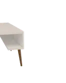 میز عسلی ام دی اف سفید با روکش ضدخش مدل T.T.003