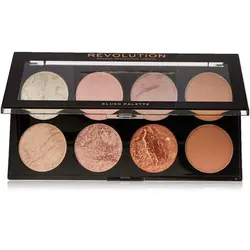 پالت رژگونه و هایلایتر رولوشن مدل گلدن شوگر