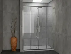 دیوایدر فریم لس فرس با شیشه شفاف کد cd_1005 (کروم)