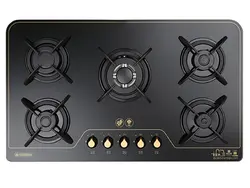 اجاق گاز صفحه‌ای پنج شعله درخشان مدل G646