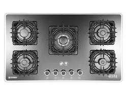 اجاق گاز صفحه‌ای پنج شعله درخشان مدل G643