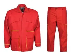 لباس کار نوین صنعت ایران مدل جوشکاری کتان (M*دو تکه)