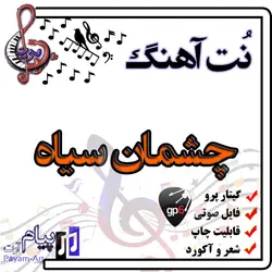 نت آهنگ چشمان سیاه (گیتار پرو)