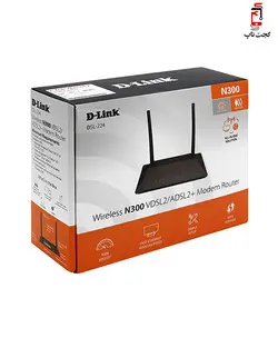 مودم روتر برند دی-لینک مدل D-Link DSL-224 Wireless N300 VDSL2/ADSL2+Modem Router