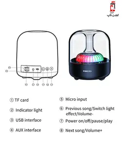 اسپیکر بلوتوث پرتابل رسی مدل AMBER RSK-W31