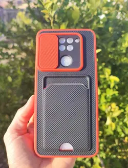 کاور کشویی شیائومی Note 9 مدل کربنی (جا کارتی دار)