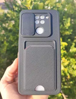 کاور کشویی شیائومی Note 9 مدل کربنی (جا کارتی دار)
