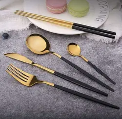 سرویس قاشق و چنگال برند SOLINGENرنگ مشکی