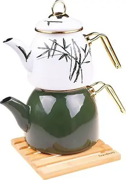 کتری قوری لعابی کد ۰۱