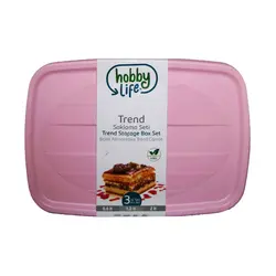 ظرف نگهدارنده هوبی لایف کد 1011 مدل Trend مجموعه 3 عددی