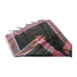 دستمال یزدی ابریشمی مشکی کوچک