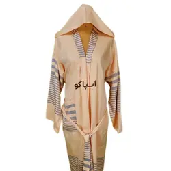 حوله تن پوش نخی رنگ نارنجی رامش سایز L کد 45