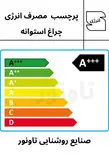 چراغ سقفی استوانه روکار برند تاونور 15 وات