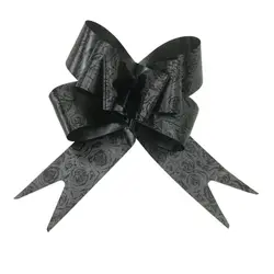 روبان پاپیون گل دار کوچک بسته 10 عددی