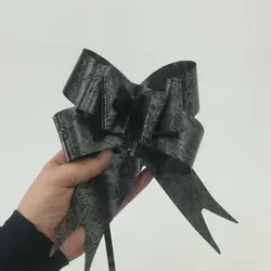 روبان پاپیون گل دار کوچک بسته 10 عددی