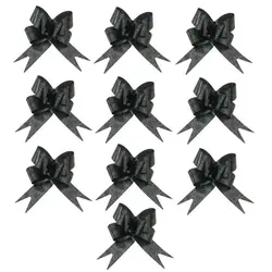 روبان پاپیون گل دار کوچک بسته 10 عددی