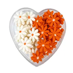 خمیر فوندانت کیک مدل گل ژربرا نارنجی(عمده و تک)