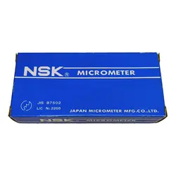 میکرومتر NSK کد YAB-02 گستره 25-0 میلیمتر