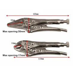 انبر کلاغی و انبر قفلی برلیون مدل 4125 سایز 5 اینچ