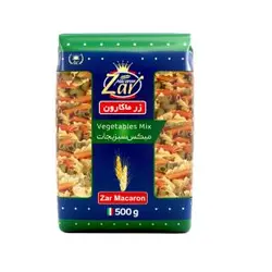 ماکارونی فرمی میکس سبزیجات زر ماکارون - 500 گرم