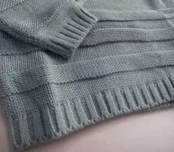 بلوز آستین دار بافت