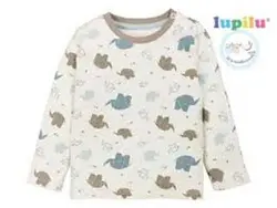 بلوز آستین دار نخی نوزادی و پک دو عددی شلوار نخی کمر پهن