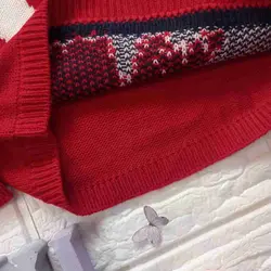 بلوز بافت گوزنی کریسمس لوپیلو